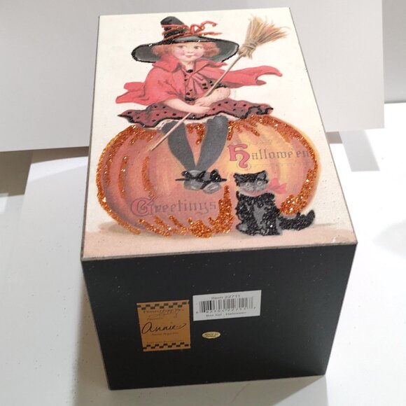 Annie Schickel Halloween Vintage Style Wood Box - Primitives by Kathy - Picture 7 of 7